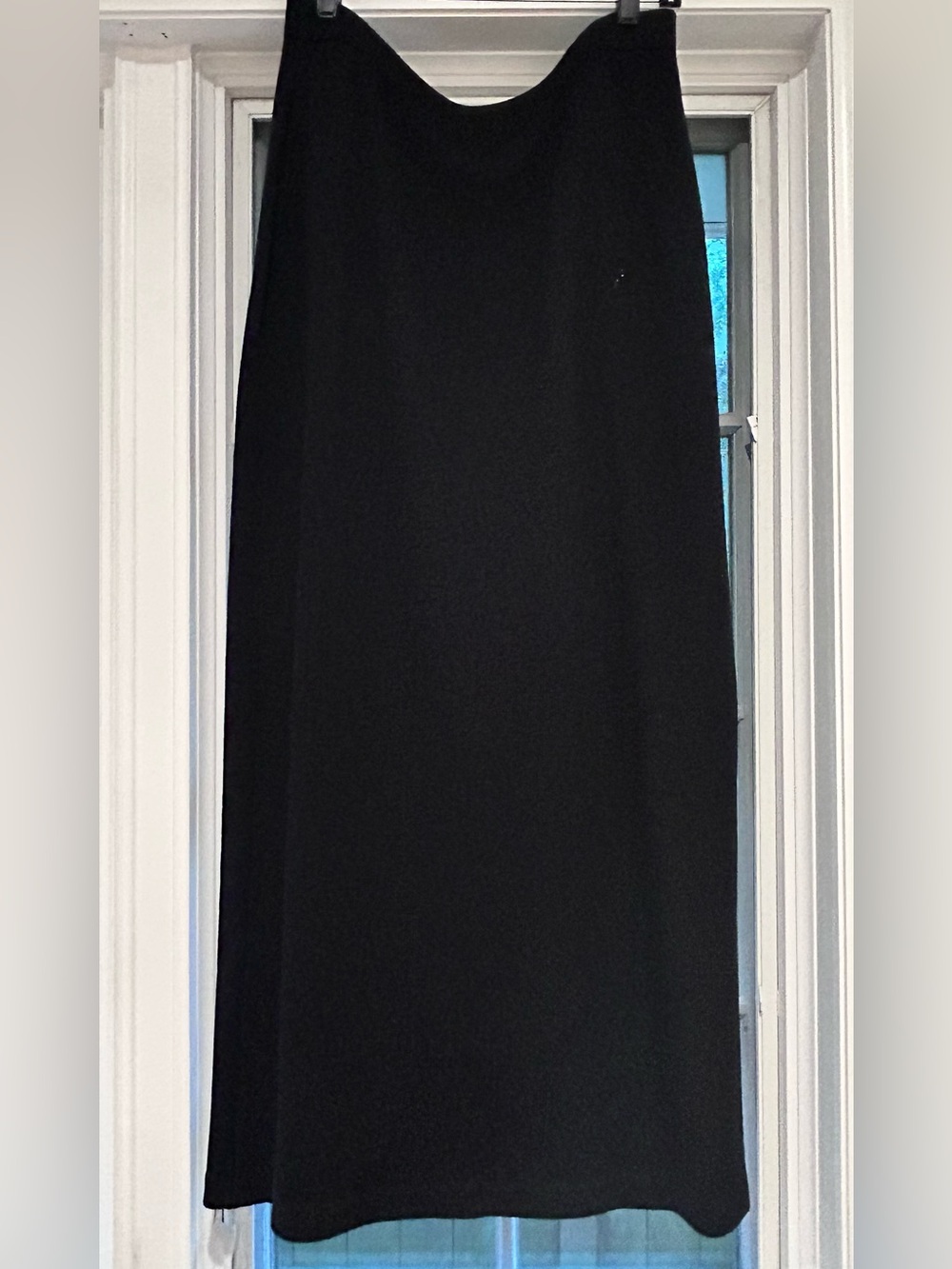 St. John Black Maxi Skirt - Elegant Draped Silhouette